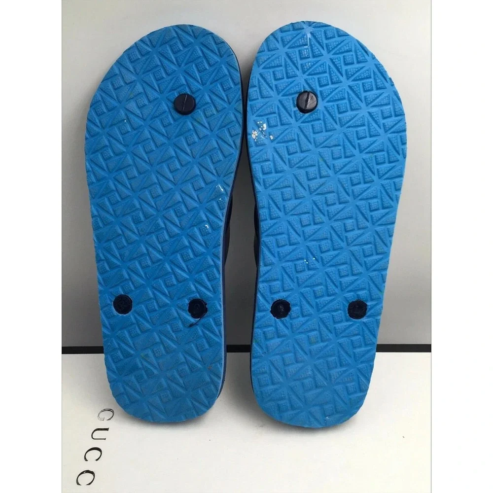 Nike Men's Flip Flop Thong Slippers Sandals Blue White Slip On Size‎ 6 US